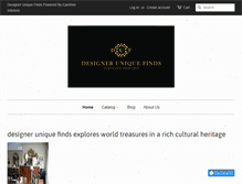 Tablet Screenshot of designeruniquefinds.com